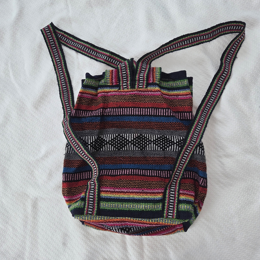 Multicolor Striped Backpack - Picture 2 of 4